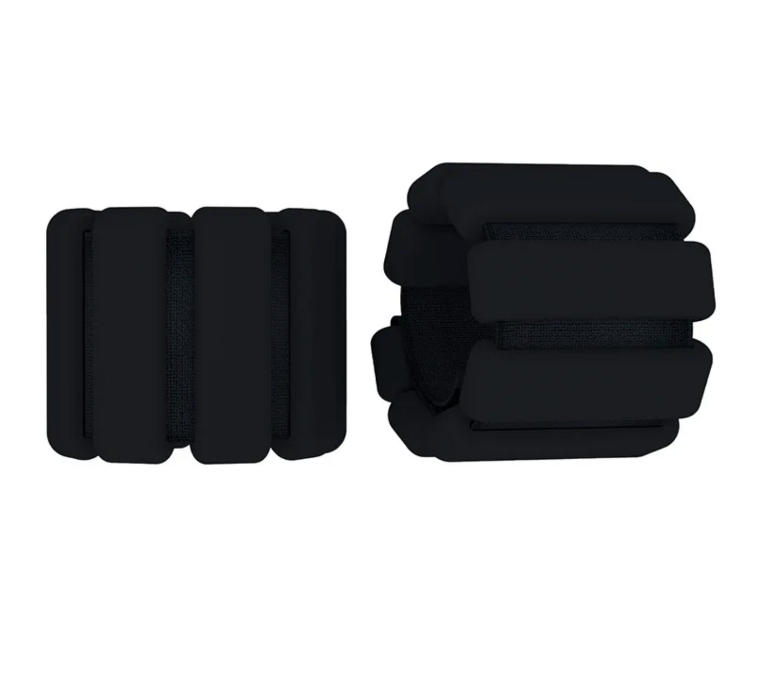 Pesos de Pulso e Tornozelo — Silicone Ajustável (Par 950 g)