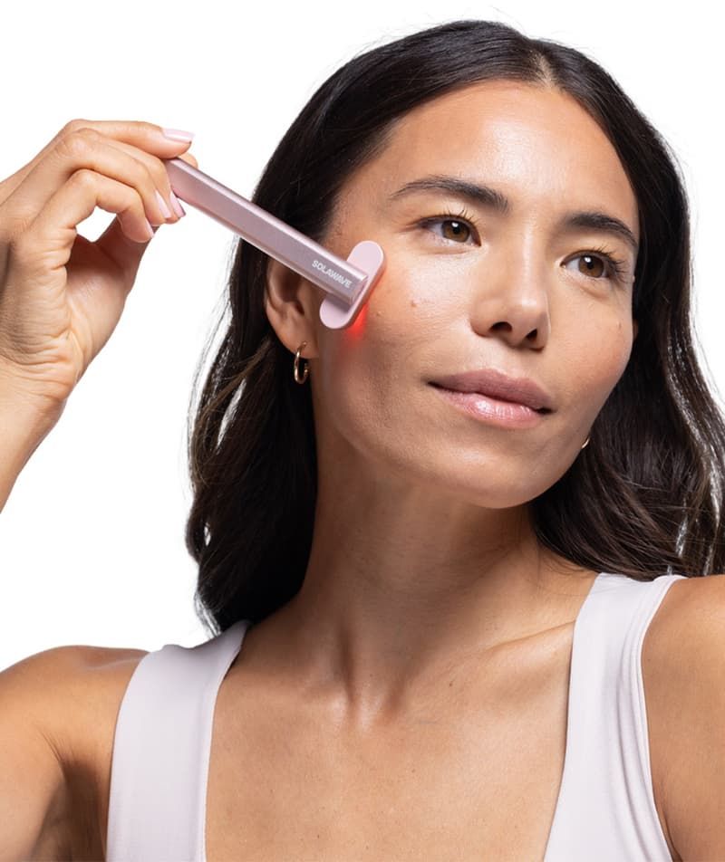 Varinha Facial 4 em 1 LED Vermelho + EMS — Lifting e Massagem