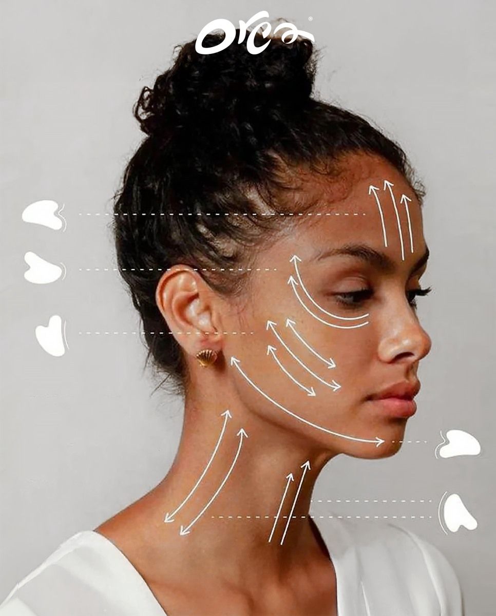 Kit Facial Lifting: Rolo de Quartzo Rosa + Gua Sha