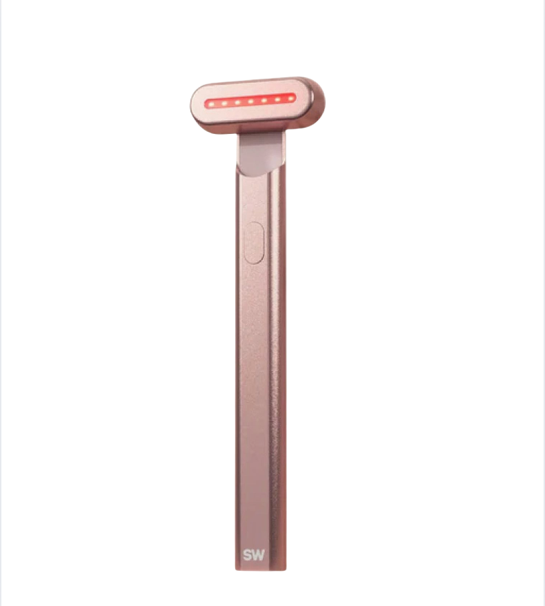 Varinha Facial 4 em 1 LED Vermelho + EMS — Lifting e Massagem